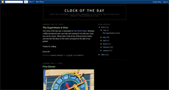 Desktop Screenshot of clockoftheday.blogspot.com