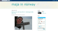 Desktop Screenshot of maja-in-norway.blogspot.com