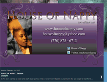 Tablet Screenshot of houseofnappy.blogspot.com