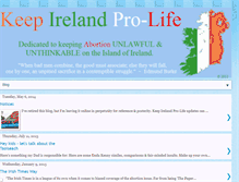 Tablet Screenshot of keepirelandprolife.blogspot.com