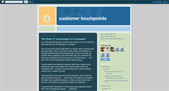 Desktop Screenshot of customertouchpoints.blogspot.com