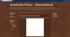 Desktop Screenshot of fisico-matematicas.blogspot.com