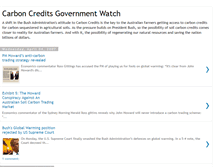 Tablet Screenshot of carboncreditsgovernmentwatch.blogspot.com