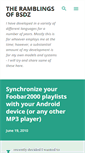 Mobile Screenshot of bsdz-ramblings.blogspot.com