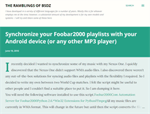 Tablet Screenshot of bsdz-ramblings.blogspot.com