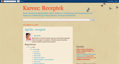 Desktop Screenshot of karesz-receptek.blogspot.com