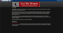 Desktop Screenshot of eat-my-words-blog.blogspot.com
