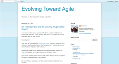 Desktop Screenshot of evolvingtowardagile.blogspot.com