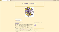 Desktop Screenshot of lakotaraidersfootball.blogspot.com