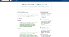 Desktop Screenshot of aangenamerfinancieren.blogspot.com