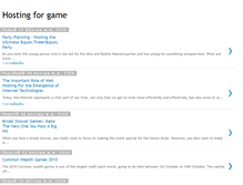 Tablet Screenshot of hostingforgame.blogspot.com
