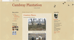 Desktop Screenshot of cambray-cambrayplantation.blogspot.com