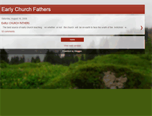 Tablet Screenshot of earlychurchbelief.blogspot.com