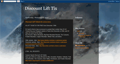 Desktop Screenshot of discountlifttix.blogspot.com