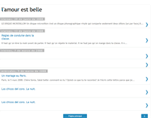 Tablet Screenshot of lamourestbelle.blogspot.com