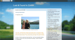 Desktop Screenshot of lostandfoundinzurich.blogspot.com