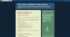 Desktop Screenshot of freetenancyagreementformsaustralia.blogspot.com