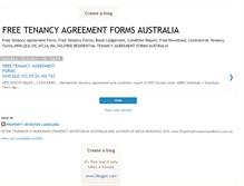 Tablet Screenshot of freetenancyagreementformsaustralia.blogspot.com