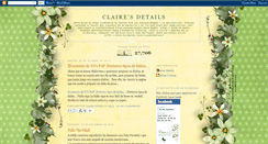 Desktop Screenshot of clairesdetails.blogspot.com