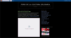 Desktop Screenshot of forodelaculturasolidaria.blogspot.com