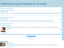 Tablet Screenshot of planificaclasesdetecnologia.blogspot.com