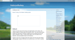 Desktop Screenshot of historyofturkey.blogspot.com