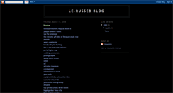 Desktop Screenshot of le-russeb.blogspot.com