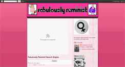 Desktop Screenshot of fabulouslyfeminist.blogspot.com