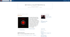 Desktop Screenshot of musicaelettronica.blogspot.com