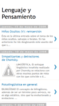 Mobile Screenshot of lenguajepensamiento.blogspot.com