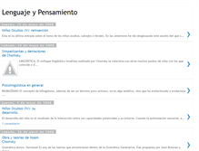Tablet Screenshot of lenguajepensamiento.blogspot.com
