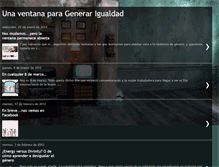 Tablet Screenshot of generando-igualdad.blogspot.com