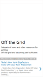 Mobile Screenshot of off-the-grid-survival.blogspot.com