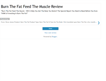 Tablet Screenshot of burnthefatreviewed.blogspot.com