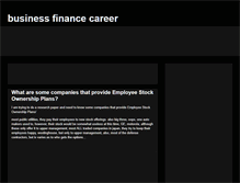 Tablet Screenshot of business-finance-career.blogspot.com
