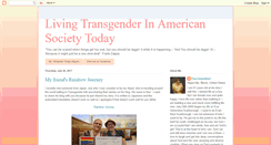 Desktop Screenshot of livingtransgender.blogspot.com