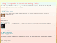 Tablet Screenshot of livingtransgender.blogspot.com