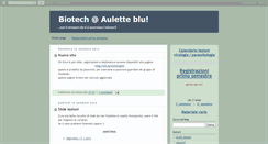 Desktop Screenshot of biotechsapienza.blogspot.com