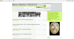 Desktop Screenshot of maorimediapeople.blogspot.com