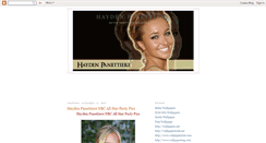 Desktop Screenshot of haydenpanettiere-fan.blogspot.com