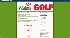 Desktop Screenshot of mahersgolf.blogspot.com