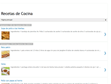 Tablet Screenshot of cocinandoconale.blogspot.com