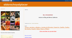 Desktop Screenshot of elderechoyelplacer.blogspot.com