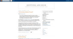 Desktop Screenshot of knittingandbeer.blogspot.com