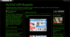 Desktop Screenshot of novacainkennels.blogspot.com