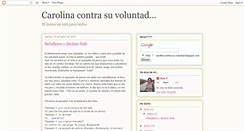 Desktop Screenshot of carolina-contra-su-voluntad.blogspot.com