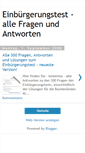 Mobile Screenshot of einbuergerungstest-antworten.blogspot.com