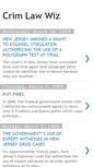 Mobile Screenshot of crim-law-wiz.blogspot.com