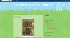 Desktop Screenshot of clasificacionanimales29.blogspot.com