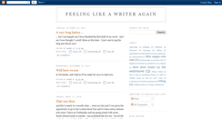 Desktop Screenshot of feelinglikeawriteragain.blogspot.com